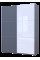 Шафа купе G-Caiser Графіт Графіт/Білий 1 ДСП / 1 скло / 3 частини 180х60х240 Doros