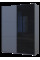 Шафа купе G-Caiser Графіт Графіт/Чорний 1 ДСП / 1 скло / 3 частини 180х60х240 Doros
