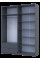 Распашной шкаф для одежды Лукас Графит/Графит 180х50х240 Doros