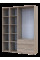 Шкаф для одежды Гелар Дуб сонома 3ДСП/Дзеркало 155х49.5х203.4 Doros