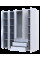 Шкаф для одежды Гелар Белый 4ДСП/Зеркало 194х49.5х203.4 Doros
