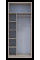 Шкаф для одежды Кен Дуб Родос/Белый 2 ДСП 90х52х210 Doros