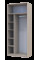 Шкаф для одежды Кен Дуб Родос/Белый 2 ДСП 90х52х210 Doros