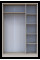 Шкаф для одежды Промо Кашемир 3ДСП 135х48х204 Doros