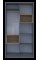 Шкаф для одежды с нишей Дэйл Графит/Дуб Эвок 2 ДСП 115.2х52х220 Doros