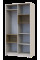 Шкаф для одежды с нишей Дэйл Кашемир/Дуб Артизан 2 ДСП 115.2х52х220 Doros