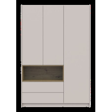 Шкаф для одежды с нишей Дэйл Кашемир/Дуб Артизан 3 ДСП 150х52х220 Doros