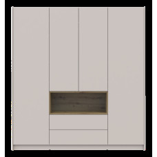 Шкаф для одежды с нишей Дэйл Кашемир/Дуб Артизан 4 ДСП 206х52х220 Doros