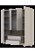 Шкаф для одежды с нишей Дэйл Кашемир/Дуб Артизан 4 ДСП 206х52х220 Doros