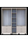 Распашной шкаф для одежды Гелар комплект Кашемир 2+3 ДСП 193.7х49.5х203.4 Doros