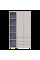 Распашной шкаф для одежды Гелар с Этажеркой Кашемир 2 ДСП 115.7х49.5х203.4 Doros