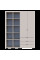Распашной шкаф для одежды Гелар с 2 Этажерками Кашемир 2 ДСП 153.9х49.5х203.4 Doros