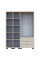 Распашной шкаф для одежды Гелар с 2 Этажерками Кашемир 2 ДСП 153.9х49.5х203.4 Doros