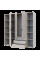Распашной шкаф для одежды Гелар с 2 Этажерками Кашемир 3 ДСП 192.6х49.5х203.4 Doros