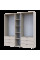Распашной шкаф для одежды Гелар с Этажеркой Кашемир 2+2 ДСП 193.2х49.5х203.4 Doros