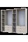 Распашной шкаф для одежды Гелар с Этажеркой Кашемир 2+3 ДСП 231.9х49.5х203.4 Doros