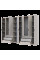 Распашной шкаф для одежды Гелар с Этажеркой Кашемир 3+4 ДСП 309.4х49.5х203.4 Doros
