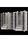 Распашной шкаф для одежды Гелар с Этажеркой Кашемир 4+4 ДСП 348.2х49.5х203.4 Doros