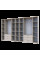 Распашной шкаф для одежды Гелар с Этажеркой Кашемир 4+4 ДСП 348.2х49.5х203.4 Doros