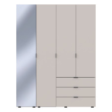 Шкаф для одежды Гелар Кашемир 3ДСП/Дзеркало 155х49.5х203.4 Doros