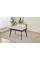 Стол обеденный раскладной OSLO CERAMIC 120(180)*80 серый глянец/черный каркас Intarsio