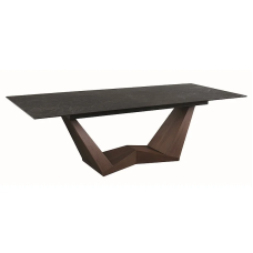 Стол обеденный раскладной BONUCCI CERAMIC 200(250)*98 черный NERO GRECO/орех BONUCCICO200 Signal