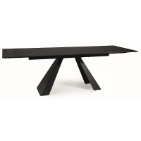 Стол обеденный раскладной SALVADORE CERAMIC 160(240)*90 черный SAHARA NOIR/черный мат SALVADORECC160 Signal