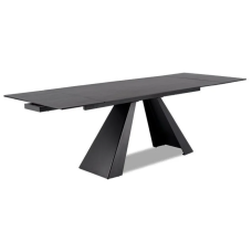 Стол обеденный раскладной SALVADORE CERAMIC 180(260)*90 серый мрамор/черный мат SALVADORESZC180 Signal