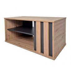 Журнальный столик T2 AD Антрацит/Дуб артизан 50 x 90 см. Intarsio