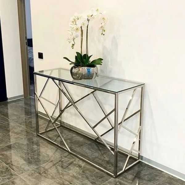 Журнальный стол Escada C 120х40 Прозрачный / Серебряный ESCADACS Signal