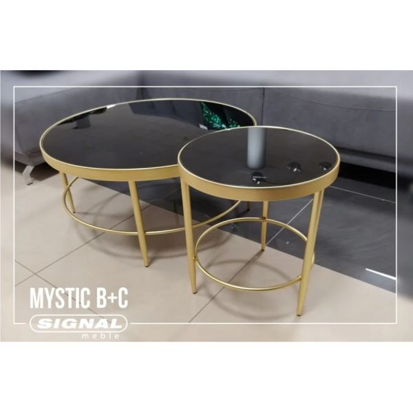 Журнальный стол Mystic B Черный / Золотой MYSTICBCZL Signal