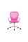 Компьютерное кресло STACEY розовый/белый каркас Intarsio