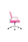 Компьютерное кресло STACEY розовый/белый каркас Intarsio