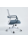 Кресло компьютерное FLASH Серое / Синее / Серый каркас Intarsio