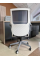 Кресло компьютерное ARON Серое / Белый каркас Intarsio