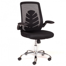 Кресло офисное поворотное GLORY Черное Intarsio
