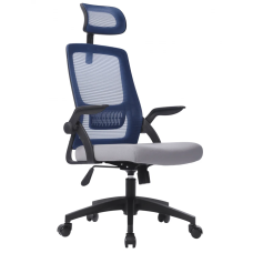 Компьютерное кресло CLAUS синее/серое/черный каркас Intarsio