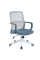 Кресло компьютерное FLASH Серое / Синее / Серый каркас Intarsio
