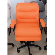 Кресло компьютерное поворотное DRACO оранжевое/черный каркас Intarsio