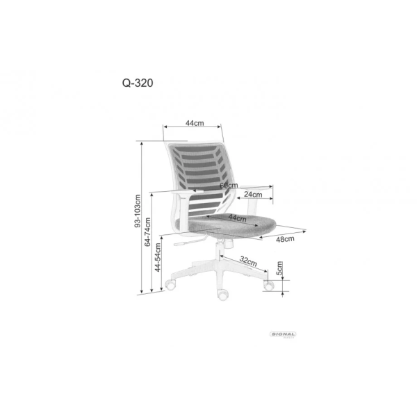Компьютерное кресло Q-320 Синий OBRQ320N Signal