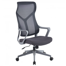 Кресло компьютерное CASPER Серое / Серый каркас Intarsio