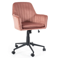 Кресло офисное поворотное Q-886 VELVET античная роза BL.52 OBRQ886VRA Signal