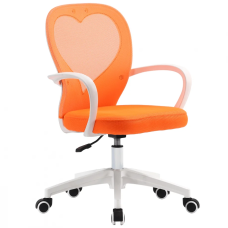 Компьютерное кресло STACEY оранжевое/белый каркас Intarsio