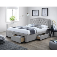 Двуспальная кровать Electra 160X200 Серый ELECTRA160SZ Signal