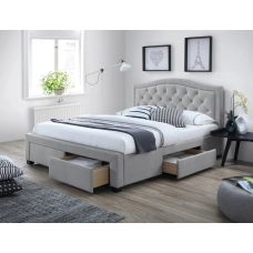 Двуспальная кровать Electra 160X200 Серый ELECTRA160SZ Signal