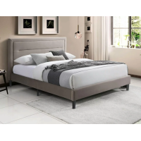 Кровать полуторная MALAGA VELVET 140*200 темный беж / черный BL.40 MALAGAV140CBEC Signal