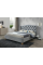 Двуспальная кровать Aspen Velvet 160X200 Серый / Дуб ASPENV160SZD Signal