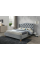Двуспальная кровать Aspen Velvet 180X200 Серый ASPENV180SZD Signal
