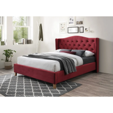 Двуспальная кровать Aspen Velvet 160X200 Бордовый ASPENV160BOD Signal