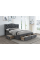 Двуспальная кровать Aspen II Velvet 160X200 Серый ASPENIIVSZD Signal